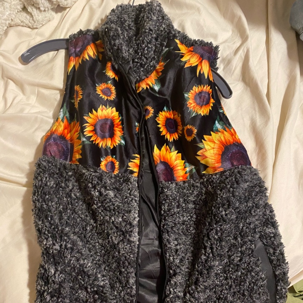 Sunflower Sherpa vest